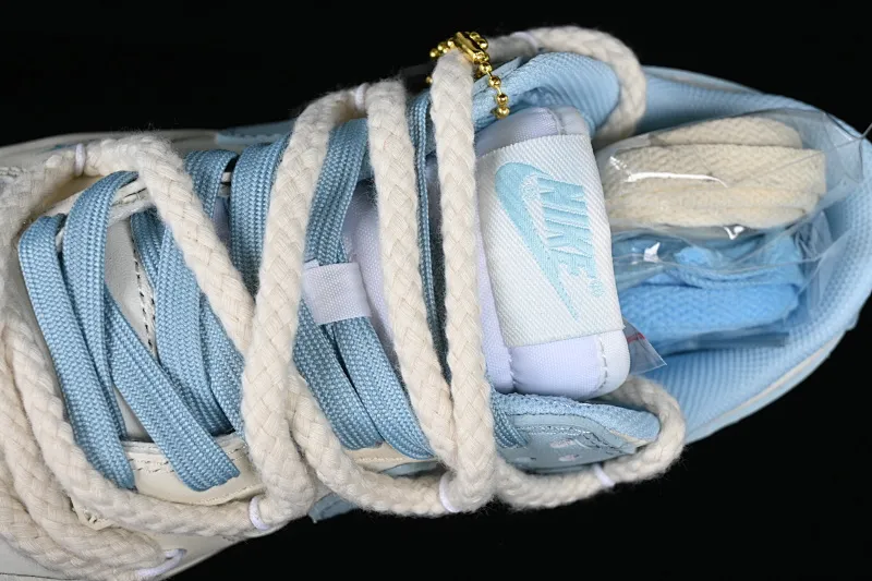All Categories Nk SB Dunk Series Nk SB Dunk Low Low-top sneakers Gift box version Nk Dunk Low Milk Blue Customized version of deconstructed strap casual sneakers DD1503-123